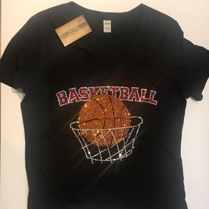 Women's 🏀 Large Crew Neck NWT Bling 👚